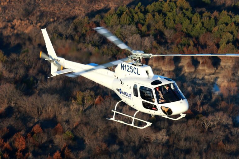 Airbus H125 flying